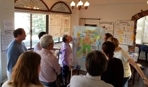 discussion at poster