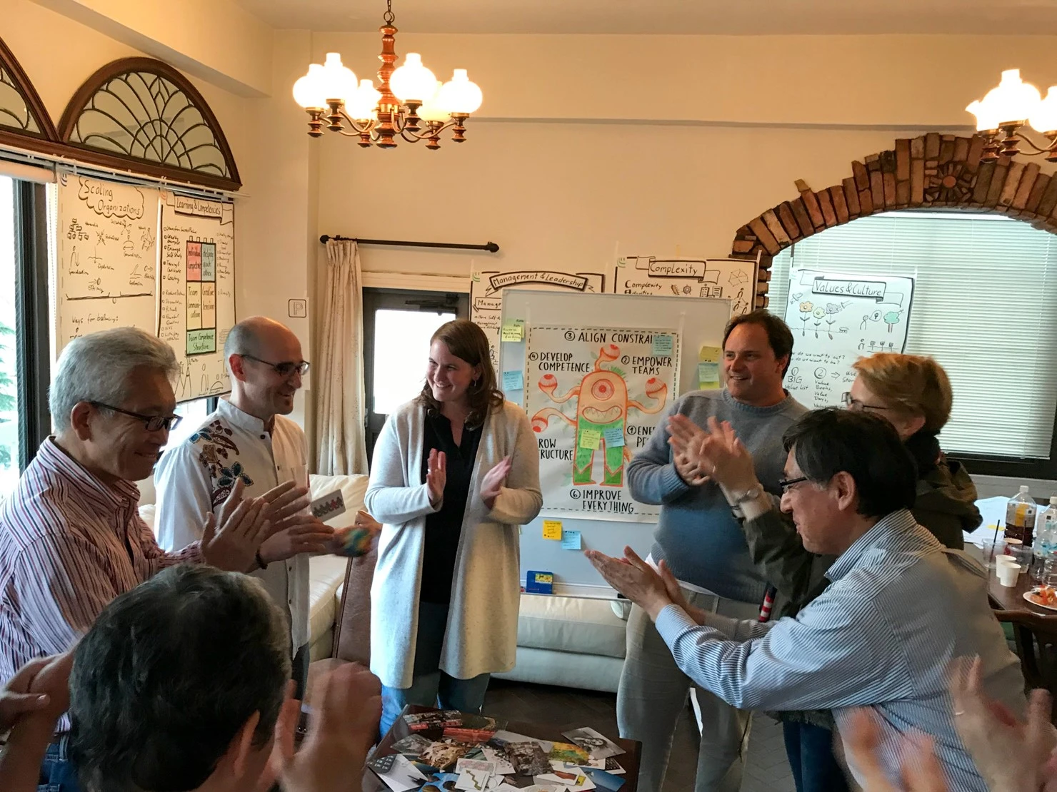 Workshop participants celebrating